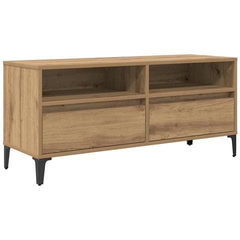 Mobile TV con cassetto Rovere artigianale 100 x 34,5 x 44,5 cm - Foto 1