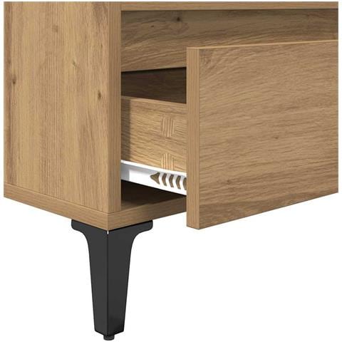 Mobile TV con cassetto Rovere artigianale 100 x 34,5 x 44,5 cm - Foto 9