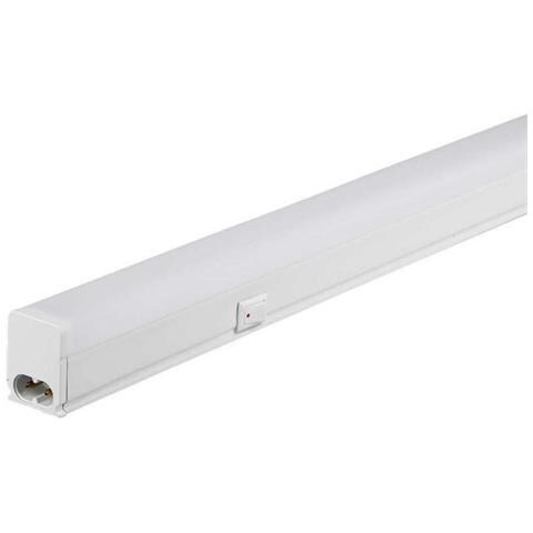Plafoniera LED Chip Samsung Lineare 7W 60cm Raccordabile con Interruttore 4000K, colore Bianco - Foto 1
