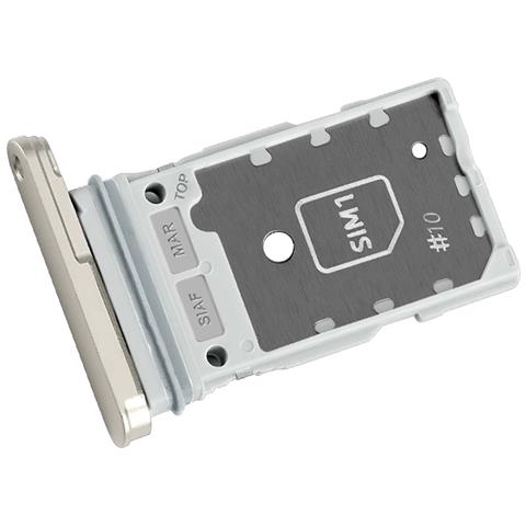 Vano Scheda Dual Nano Sim Per Galaxy S23 E S23 Plus Pezzo Originale, Beige - Foto 4
