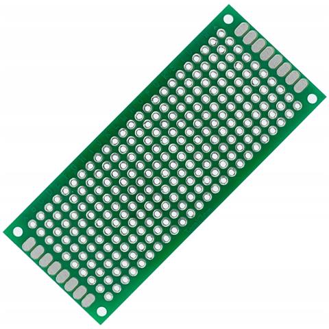 Piastra Prototipo Universale Doppia Faccia 30x70 Mm - Montaggio Tht, Fori 2,54 Mm | Elettronica Prototipazione - Foto 2