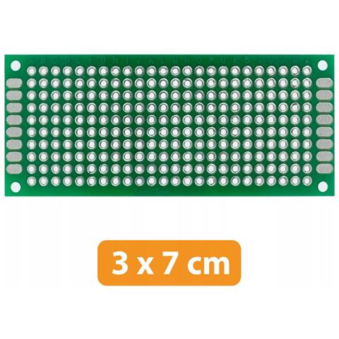 Piastra Prototipo Universale Doppia Faccia 30x70 Mm - Montaggio Tht, Fori 2,54 Mm | Elettronica Prototipazione - Foto 5
