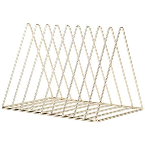 Libreria In Ferro Stile Nordico - Porta Libri Minimalista In Metallo Per Ufficio E Casa Gold - Foto 1