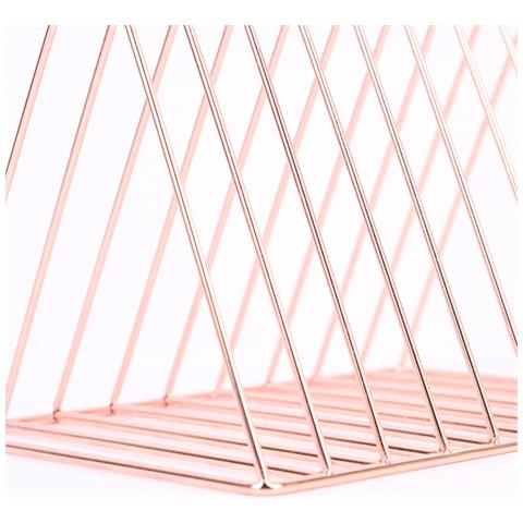 Libreria In Ferro Stile Nordico - Porta Libri Minimalista In Metallo Per Ufficio E Casa Gold - Foto 2
