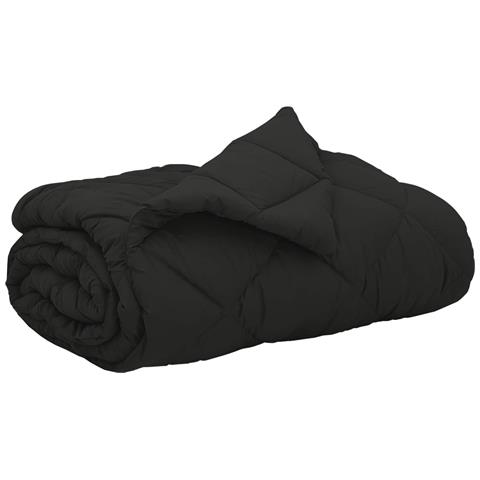 Duvet Estivo Nero 240 x 200 cm Microfibra - Foto 1