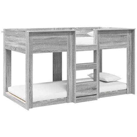 Letto a Castello per Bambini Grigio Sonoma 75 x 190 cm - Foto 1