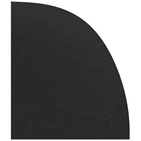 Orecchia della Testata Nero 80 x 23 x 6 cm Schiuma e Tessuto - Foto 9