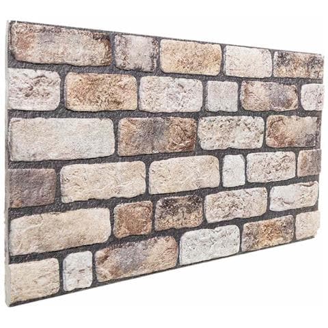 Pannelli da parete 10 pcs Marrone Chiaro 100 x 50 cm - Foto 1