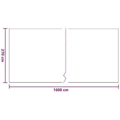 Telo per polvere con nastro adesivo 6 pcs 270 x 1600 cm HDPE - Foto 7