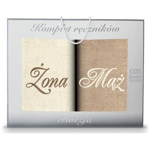 Set di asciugamani 2x50x90 cm - Ecru-Beige - 100% cotone egiziano - Regalo elegante - Foto 7