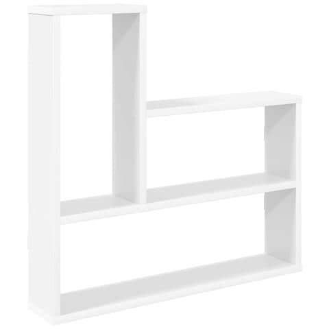 Scaffale da parete Bianco 60 x 11 x 60 cm Legno ingegnerizzato - Foto 1