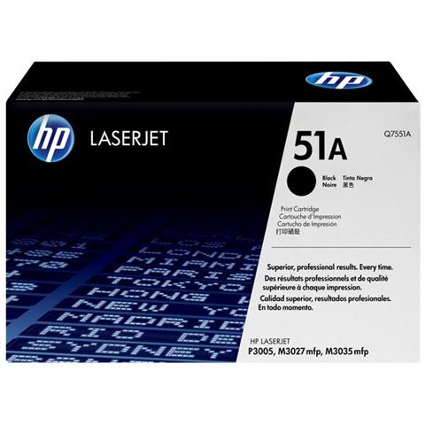 Toner Nero Per Laserjet P3005 / M3035 / M3027 Q7551A (006R03114) - Foto 1