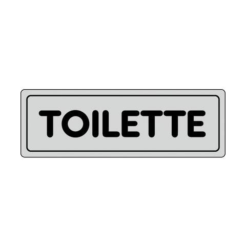 Cartello adesivo TOILETTE 15909630ADB0150X0050 plastica, 15x5 cm (pz. 1)  - Foto 1