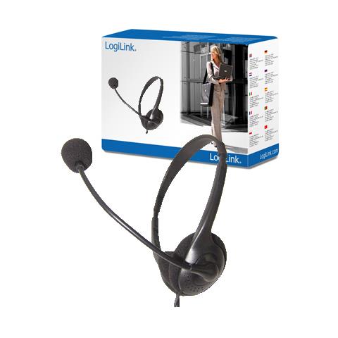 Stereo Headset Earphones with Microphone Stereofonico Cablato Nero auricolare per telefono cellulare - Foto 1