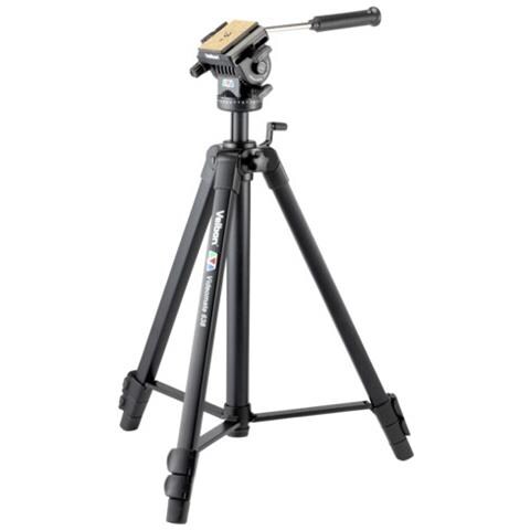 Treppiede con Testa Fluida Altezza Max 171 cm Nero V36024 - Foto 1
