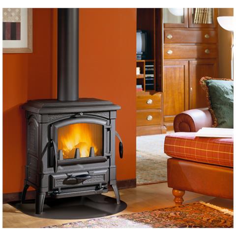 Stufa a Legna Isetta Evo 4.0 Potenza Termica Nominale 7,3 kW 209 m3 Riscaldabili Colore Nero - Foto 2