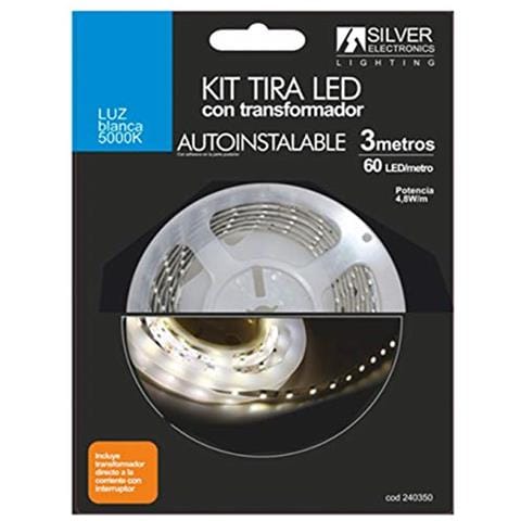 240350 - Kit Fascia Led 4,8w / m 5000k 3m 12v Con Transform - Foto 1