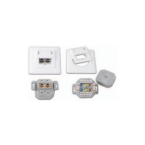 Wirewin Kat5e Unterputzdose, Geschirmt, Reinwei, Lsa Anschluss Datendosen (dd-trio-k5e Up2 Ws) - Foto 1