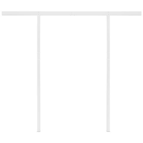 Tenda da Sole con LED Sensore Vento 3,5x2,5 m Arancio Marrone - Foto 10