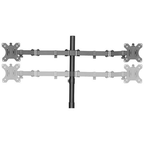 Bp0046 Supporto Da Tavolo Per Monitor Quadruplo 13""-32"" Supporto Da Tavolo, Bp0046, 13-32"", Peso Massimo (capacità) Capacità Di Trasporto Di Ciascun Braccio: Max. 8 Kg Kg, Nero - Foto 12