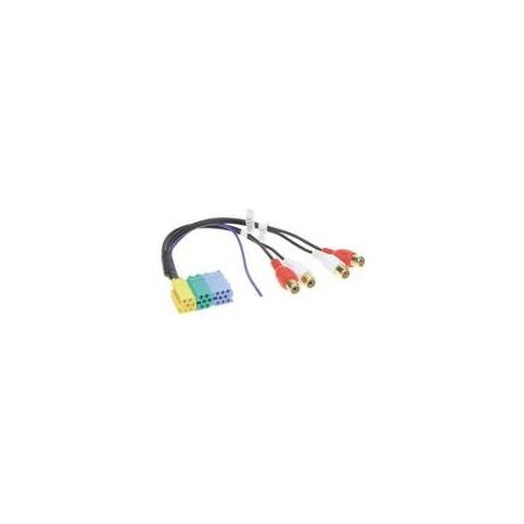 Line Out Adapter Mini-ISO Mini-ISO jack to 4 RCA Multicolore cavo di interfaccia e adattatore - Foto 1