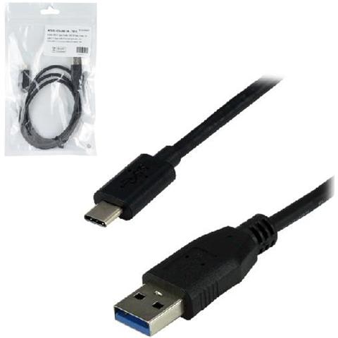 USB 3.1 Type-C / USB 3.0 Type-A 1 m, 3.0 (3.1 Gen 1) , USB C, USB A, Maschio / maschio, Dritto, Dritto - Foto 1