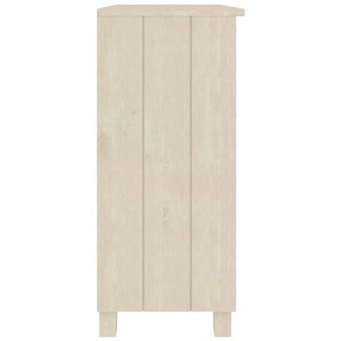 Credenza Marrone Miele 85x35x80 Cm In Legno Massello Di Pino - Foto 2