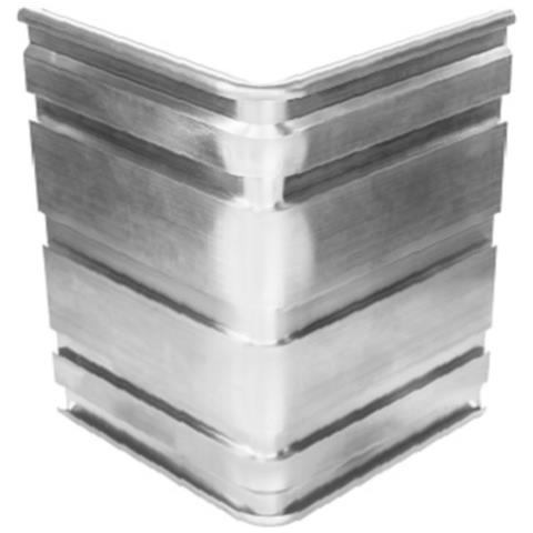 Angolo Ultra Forte In Alluminio 90 Gradi Per Au-140 | Bordure Per Aiuole | Aiuole Giardino - Foto 1