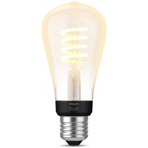 Lampadina Led E27 Filamento 7w St64 White Ambience Philips Hue Selezionabile (caldo-naturale) 133xø60 - Foto 1