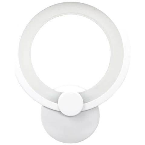 Applique In Vetro Da Parete Luce Calda 3000k Lampada Forma Anello Led 9w E27c - Foto 2