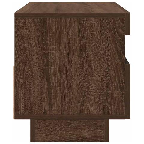 Mobile Porta TV con Luci LED Rovere Marrone 80x35x40 cm - Foto 2