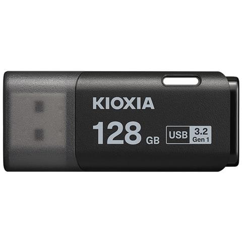 Kioxia LU301K128GG4, 128 GB, USB tipo A, 3.2 Gen 1 (3.1 Gen 1), Cuffia, 8 g, Nero - Foto 1