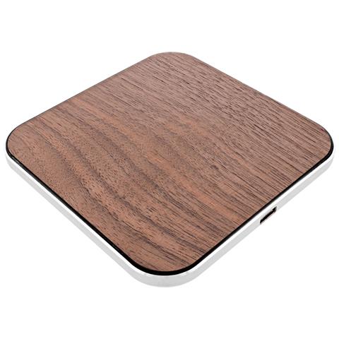 Qi woodcharge, rapido wireless, 5/7,5/10W / 15W, USB-C, senza logo - Foto 3