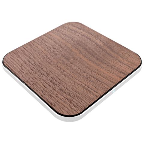 Qi woodcharge, rapido wireless, 5/7,5/10W / 15W, USB-C, senza logo - Foto 1