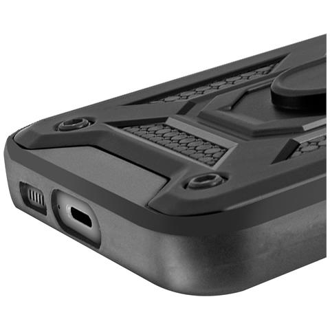 Cover Per Samsung S23 Fe Anello Supporto Coprifotocamera Scorrevole, Nero - Foto 2