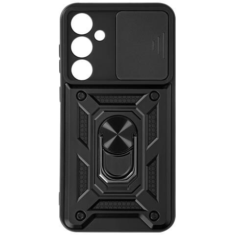 Cover Per Samsung S23 Fe Anello Supporto Coprifotocamera Scorrevole, Nero - Foto 1