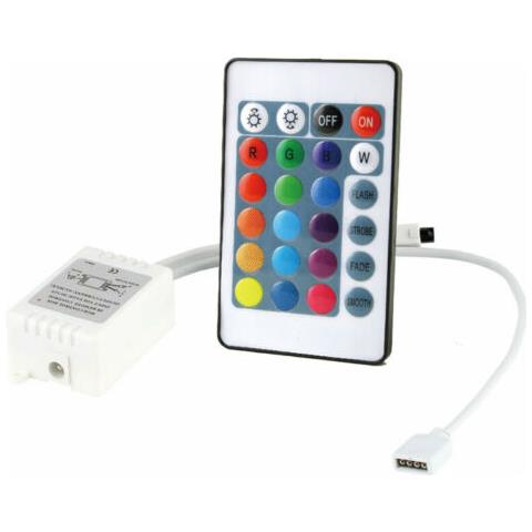 Centralina Rgb Controller Ir Infrarossi Kit Telecomando Strisce A Led Te-b0267 - Foto 1