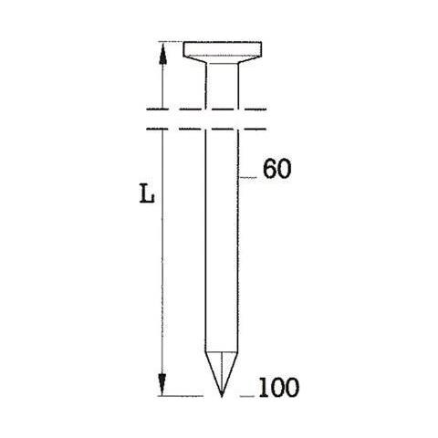 Bea Rundkopfnagel R20 3,1x90mm In Streifen Blk /glatt Ve= 3000stk (pack Mit 3000 St) (10400054) - Foto 1