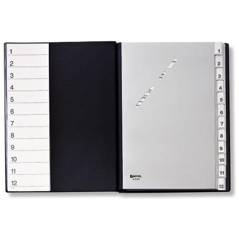 14212091 intercalare Indice a linguetta numerico Plastica Nero - Foto 2