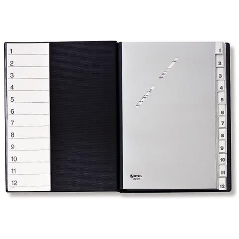 14212091 intercalare Indice a linguetta numerico Plastica Nero - Foto 1