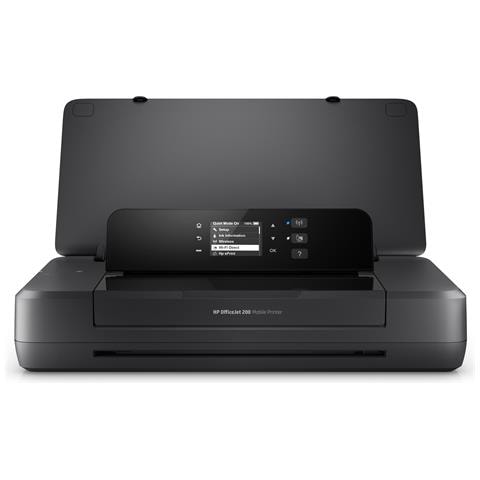 Stampante Portatile OfficeJet 200 Mobile Inkjet Colore 4800 x 1200 DPI 10 ppm Wi-Fi USB Nero - Foto 1