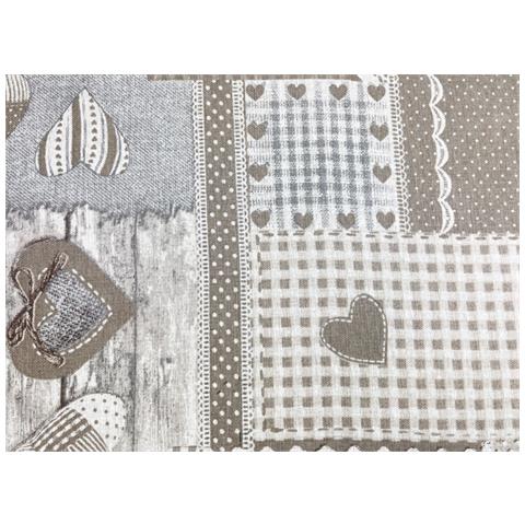 Tovaglia Per Salotto Cucina Tavolo 100% Cotone Made In Italy Aprica Rp 140x180 Beige - Foto 2