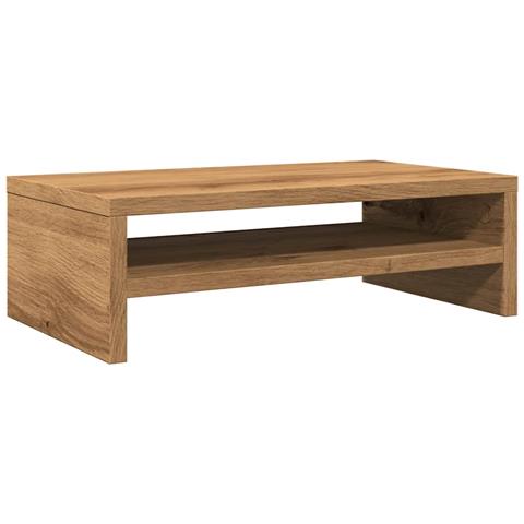 Supporto Monitor Rovere Artigianale 42x24x13 Cm Multistrato - Foto 2