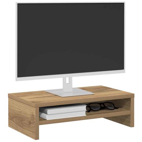 Supporto Monitor Rovere Artigianale 42x24x13 Cm Multistrato - Foto 10