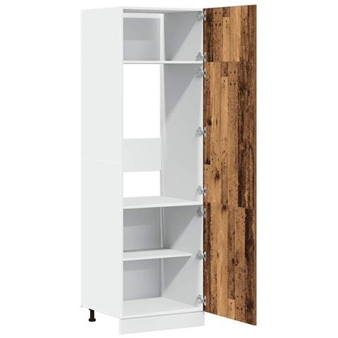 Armadio per Frigo “Lyon” Legno Antico 60x57x207 cm - Foto 2