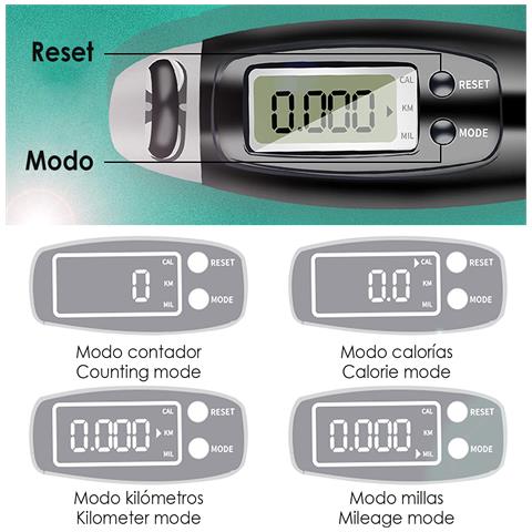 Corda Per Fitness Per Adulti Con Contatore Digitale Intelligente E Stima Delle Calorie Bruciate. - Foto 2