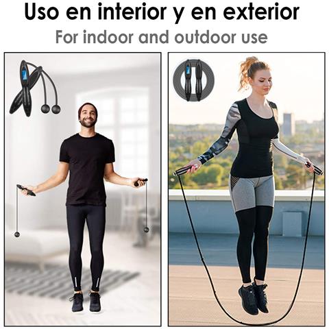 Corda Per Fitness Per Adulti Con Contatore Digitale Intelligente E Stima Delle Calorie Bruciate. - Foto 5