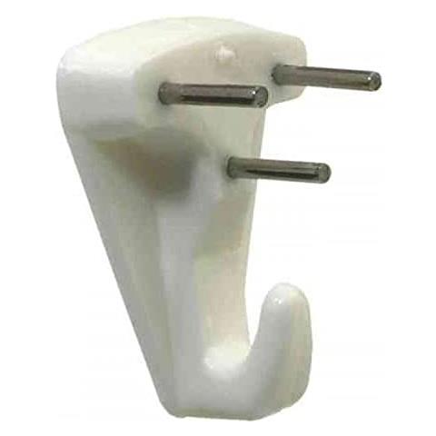 3 Pezzi - Gancetti Appendiquadri In Plastica 25mm - Con Tre Chiodi - Foto 1