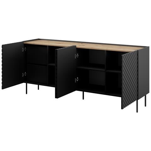 4D2SZ ONDA cassettiera 200x45x85 nero - Foto 4