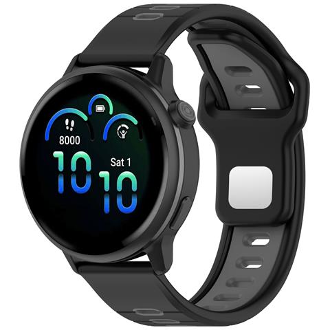 Elegante Cinturino Di Ricambio Da 22 Mm Per Garmin Vivoactive 6 Black+grey - Foto 1
